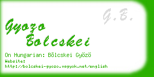 gyozo bolcskei business card
